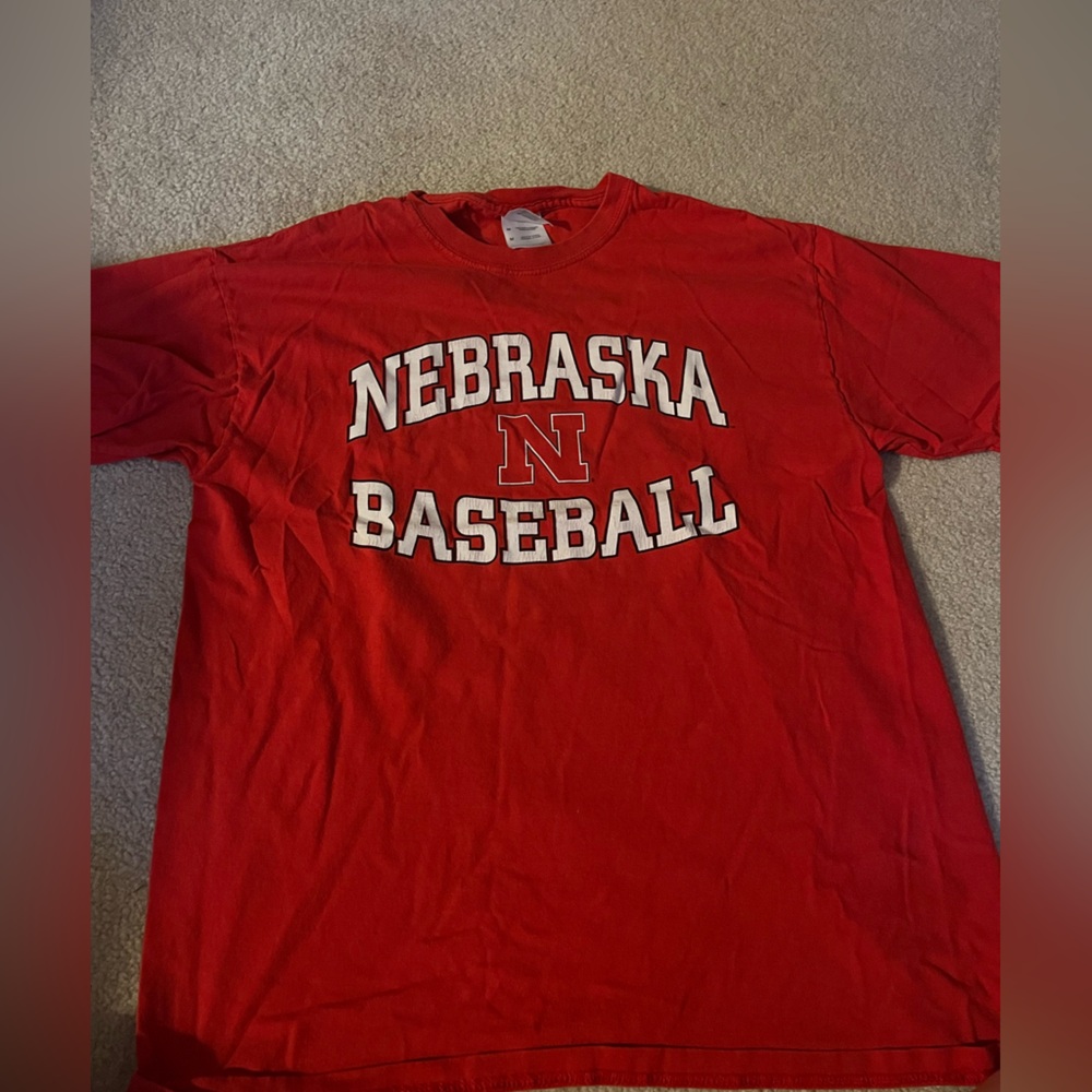 Vintage Nebraska Baseball T Shirt SIZE MEDIUM